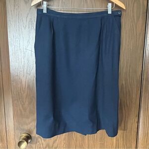 Pendleton Wool Vintage Blue Straight Skirt